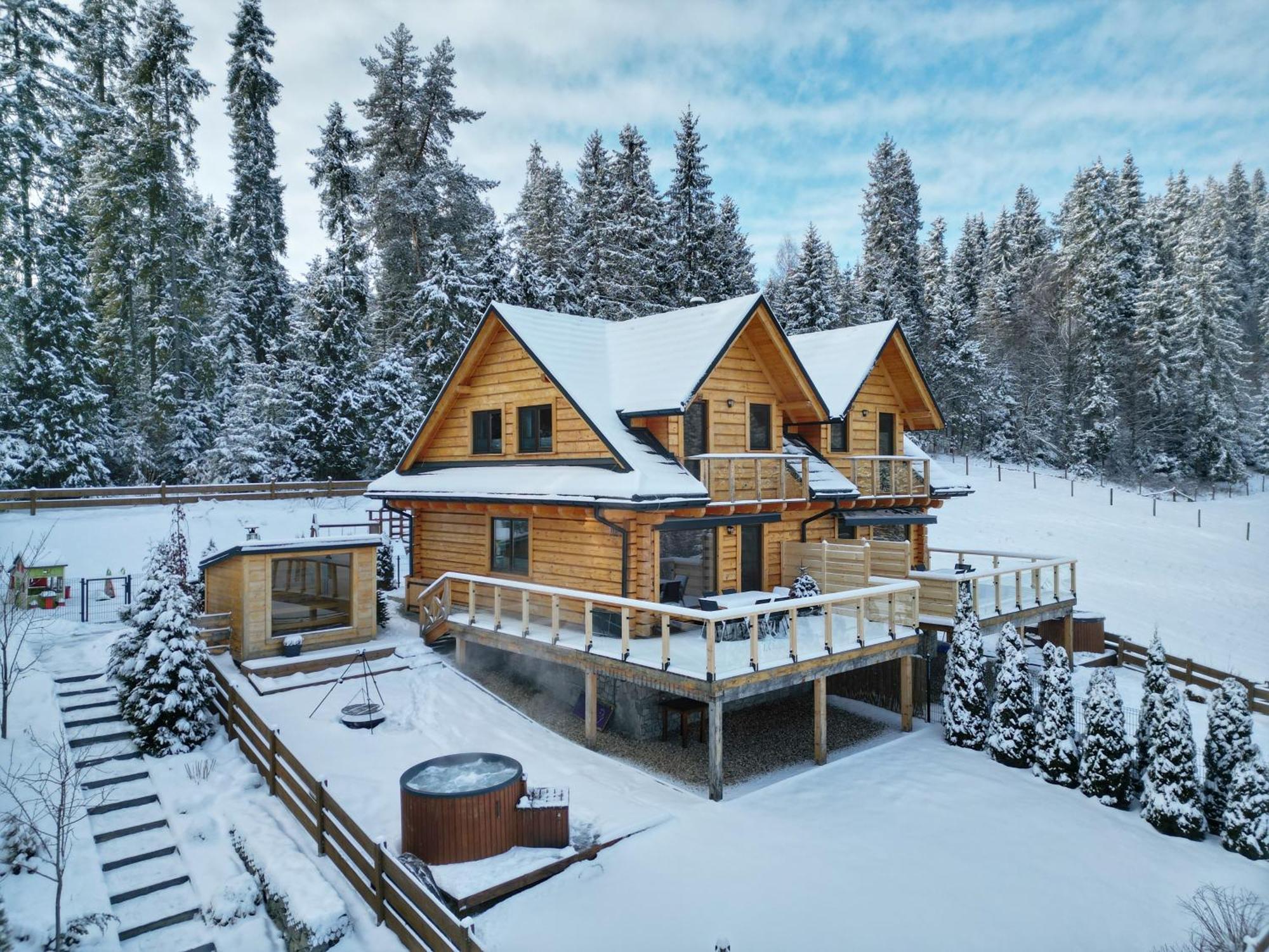 Lk Resort Lapsze Domy Z Prywatna Balia I Sauna Łapsze Niżne エクステリア 写真